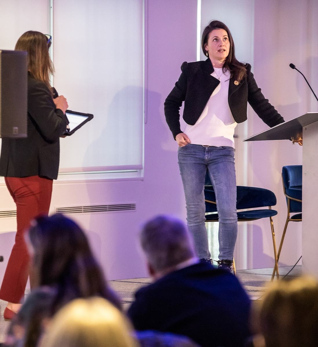Keira Roth speaking at Engaging Networks Community Conference