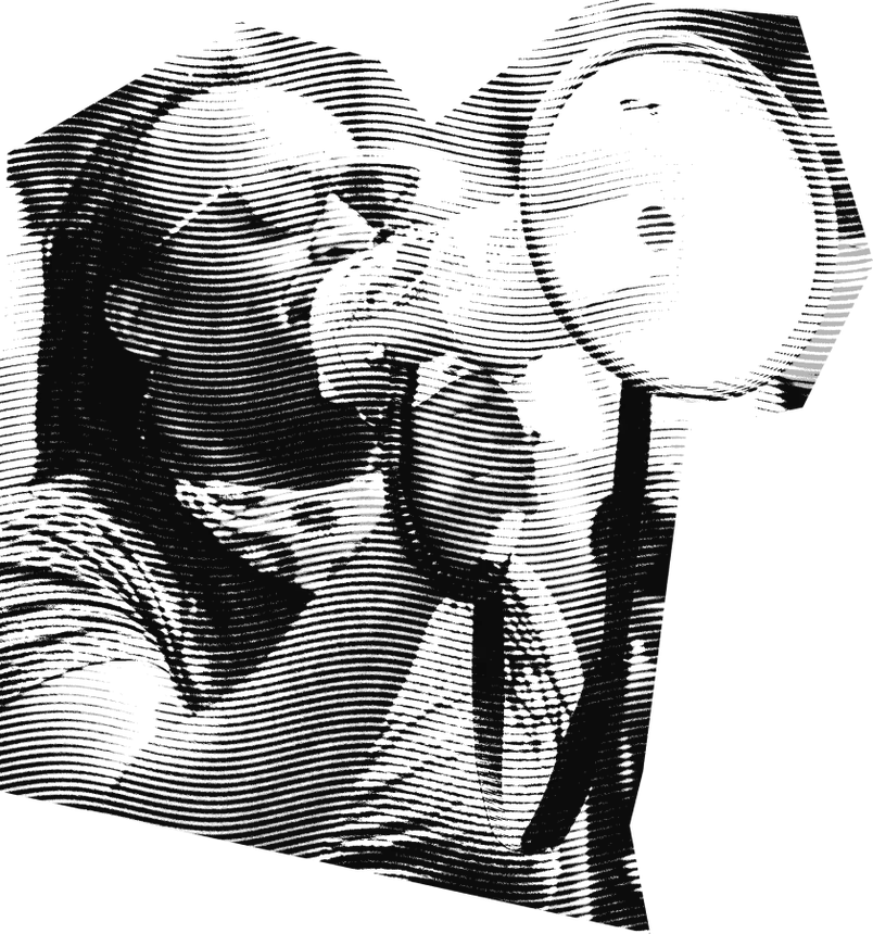 Man with a megaphone